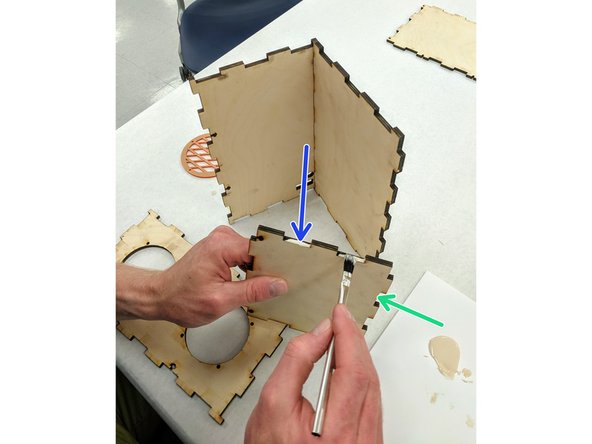 (3) Locate one of the two small sides of the box.  The two sides are identical.