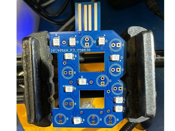 Whenever possible, try to secure your PCB in a vice with a heavy base.  This will prevent your board from moving around while you work.