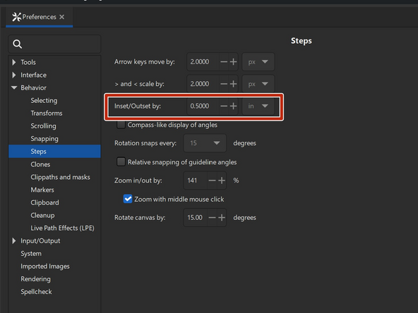 Outsetting the design will create the outline for the sign