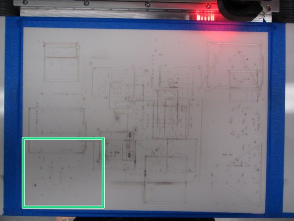 Choose between jig A and B based upon the state of the white milling bed surface: