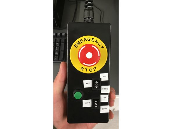 The position of the load frame crosshead  can be controlled either using the software interface or the &quot;pendant&quot; control.