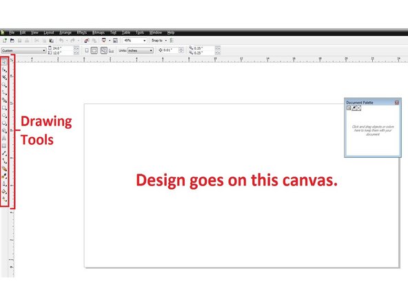 The &quot;Create A New Document&quot; dialog will appear. You will need to set the following: