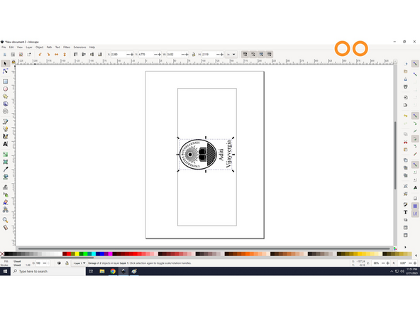 Next, click on &quot;Object&quot; and then &quot;Group&quot;, as shown in picture 1. A shortcut to group is after selecting the entities you would like to group, press &quot;Control G&quot; on your keyboard.