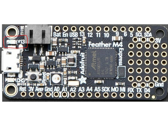 To earn your badge for the Feather, use the onboard LED to blink out some sort of pattern.