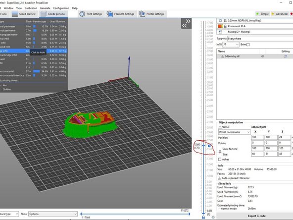 Verify that the part on the screen is what you wanted.