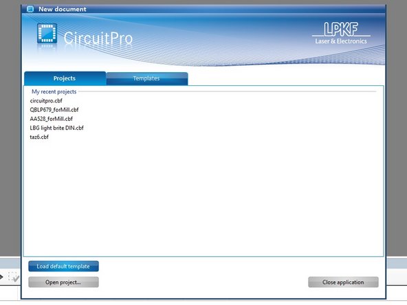 Confirm that all of the Connection Steps complete successfully and you are left with the New document screen.
