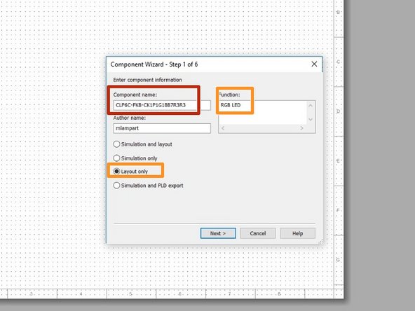 With the footprint created in Ultiboard, you are now ready to return to Multisim.  Launch the Component wizard (Tools -&gt; Component wizard) and enter the manufacturer part number for the component name.