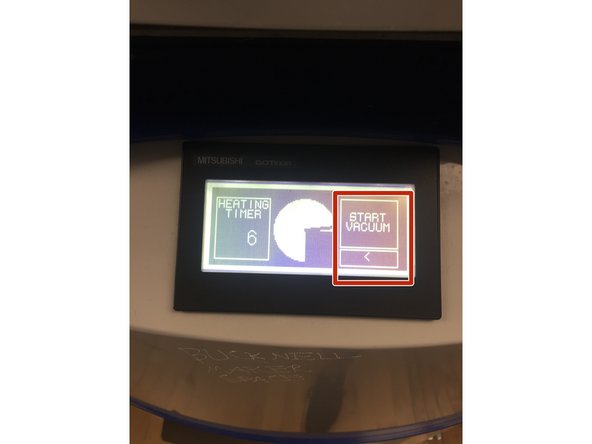 Lightly and quickly tap the plastic you just heated. It should feel warm and bouncy (like the texture of a balloon).