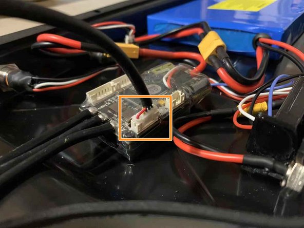 Plug the motor sensor wire into the ESC
