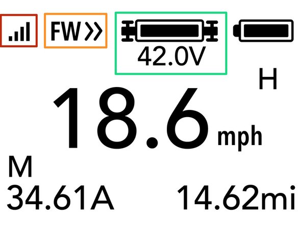 This indicates the remote to receiver connection status. When connected it will appear