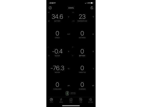 You can then use the STATS and HOME tab to monitor your ride!