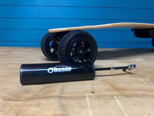 Now its time to inflate the wheels!