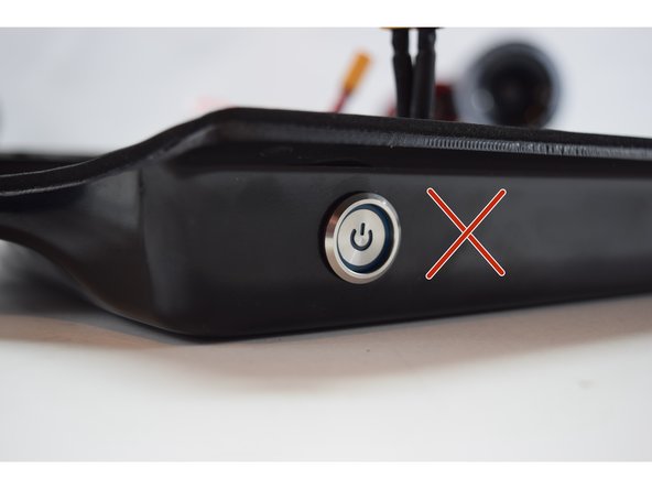 Ensure that the on/switch is in the off position (flush)