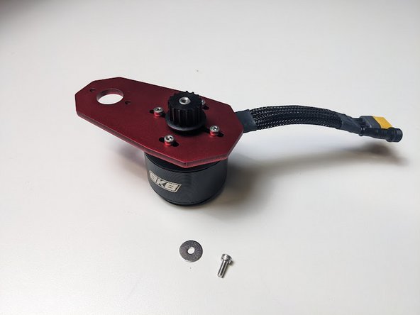 There are two ways to mount your motor pulley, either with the set-screw or our bolt and washer method.