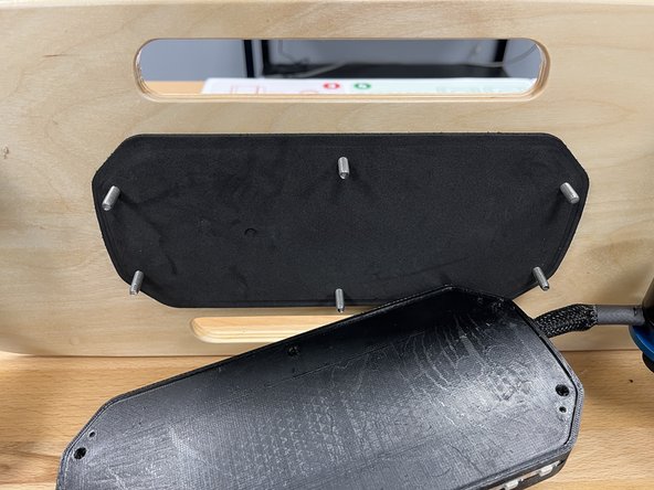 Place the 6 enclosure bolts from section 7 through the deck