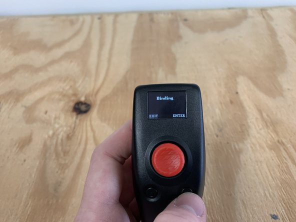 Navigate back to the RECEIVER CONFIG area. Press ENTER