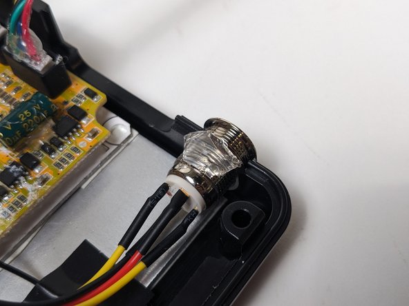 Back the switches screw-back off to fit the thickness of the enclosure. (Shown in photo)