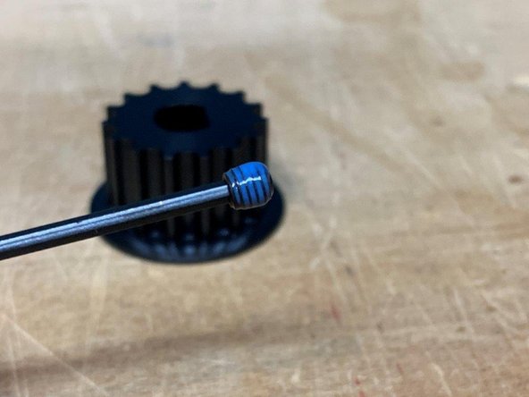 Add Loctite to the screw