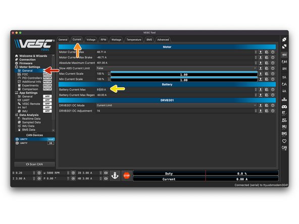In left column, click General