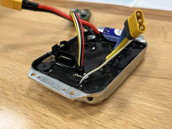 Plug the end with hot glue into Port 3 on the ESC