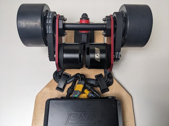 Test your cable route by putting pressure on either side of your rear-truck. Remember that your kingpins still need to be adjusted.