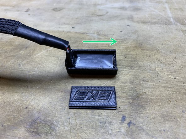 Now it is time to transfer the receiver. The lid slides off of the 3d printed housing