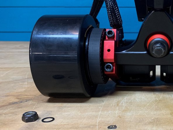 Slide the wheel back onto the truck