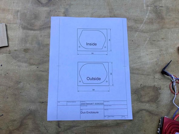 Print the cutting guide attached at the bottom of the guide