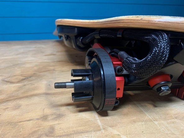 Add the wheel pulley and belt