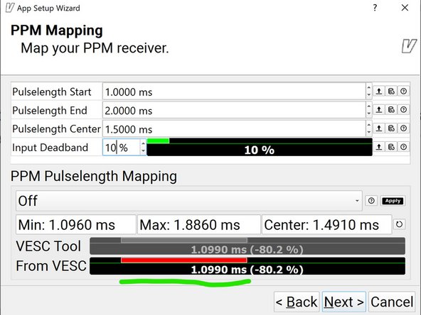 You should see the bottom bar fill with green