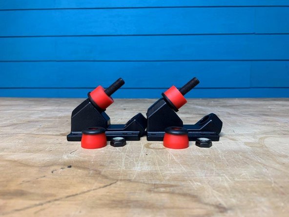 Remove the locknut from each baseplate