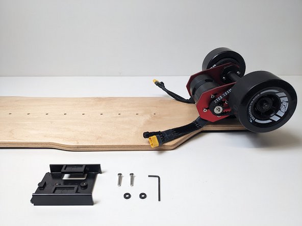 Now it's time to mount the RailCore Rail System! This will be your direct connection for your battery and ESC, it's important that these rail modules are level and in-line to work smoothly!