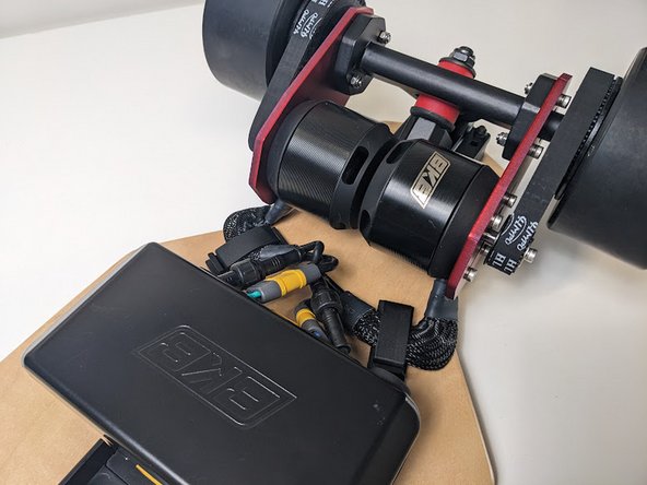 Tuck the motor cables directly underneath the motor for the easiest route.