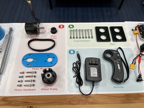 The deck, tool kit, and 4x Phillips screws will not be on the mat. Be sure not to misplace them