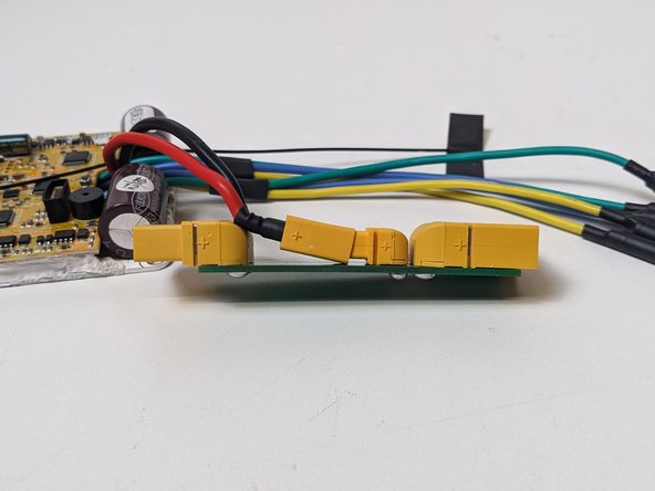 Align the ESC's XT60 Connector with the PCB's. You'll notice that it does not appear to have enough room to connect these two ports...