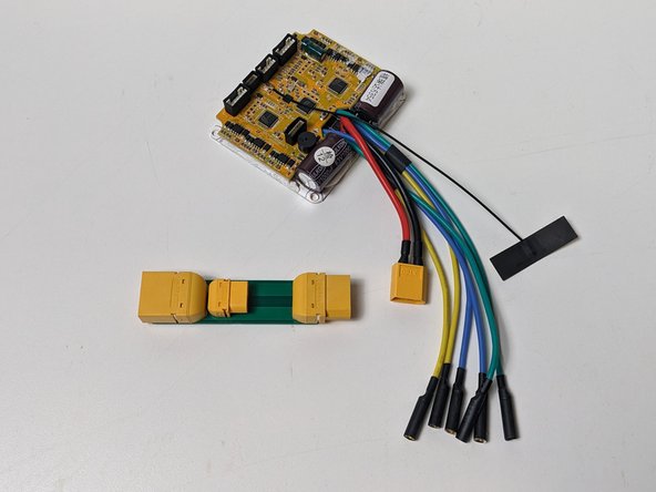 Gather an ESC and your finished PCB. It's now time to connect them.