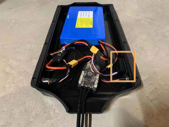 Plug the Switch PCB into the battery (yellow connectors)