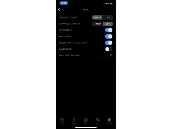 Go to the Data Settings and change the values to the following