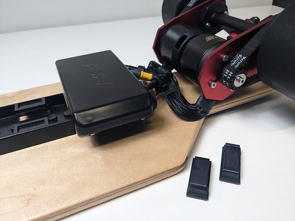 Mock up where you'll mount the cable clips, the goal is to have the cables as flush to the deck as possible.