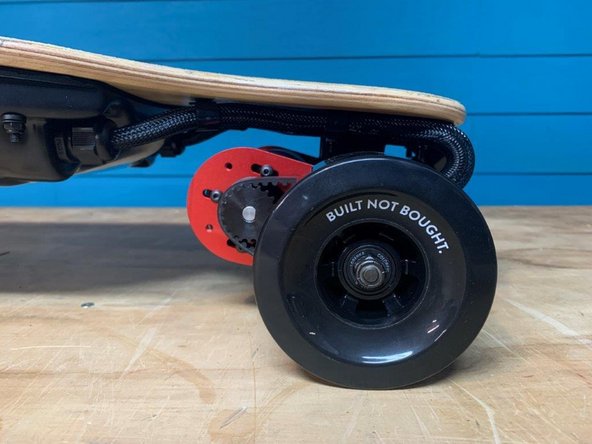 Add the wheel and secure with a washer and locknut