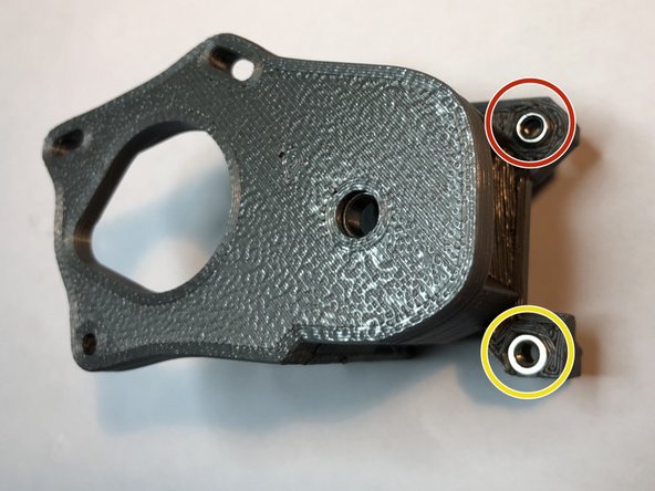 On the Motor Plate Gearbox, it is absolutely vital to use washers with your drawing bolt. Otherwise, head of bolt will damage these index depressions around the bolt holes. Damage makes mating motor plate with extruder body difficult.