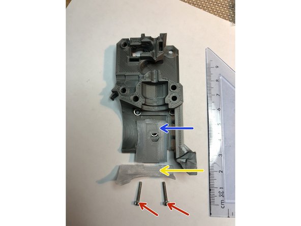 E3D Plenum Plate is held in position by a tab on each of its ends