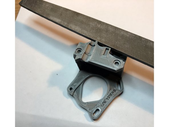 Remove retraction zits and other irregularities from flat mating surfaces.