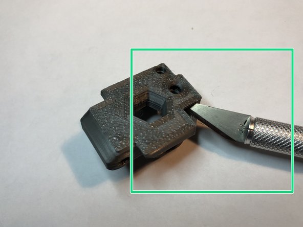 Bondtech drive door has pocket for M3S square nut. Clear out the overhangs completely.