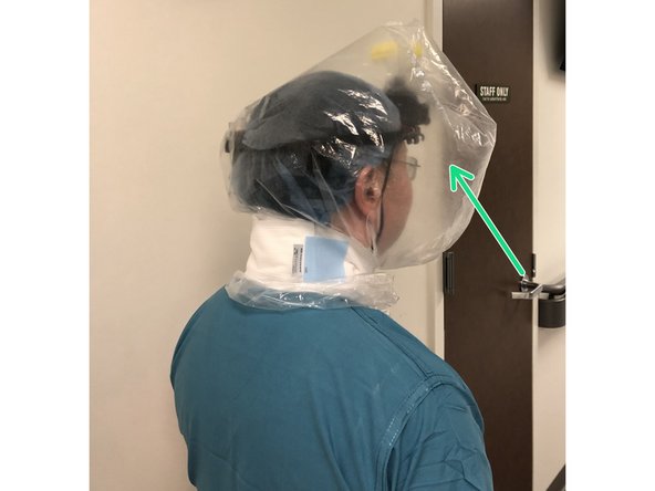 Adequate seal and gas flow are readily readily monitored by bag's positive pressure inflation.