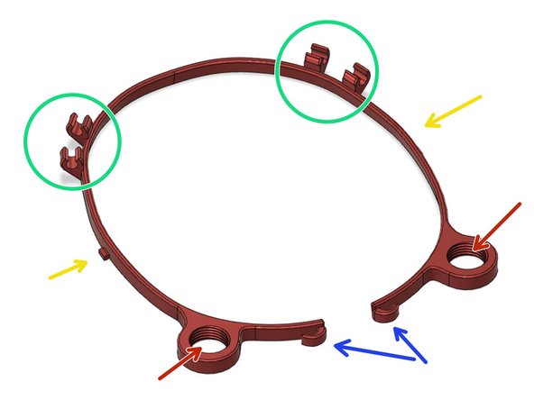 Halo flexes to conform to most head sizes. Three size ranges (standard, wide, large) and flexible circumference. Hooks in rear of Halo allow elastic bands for preferred tension and size.