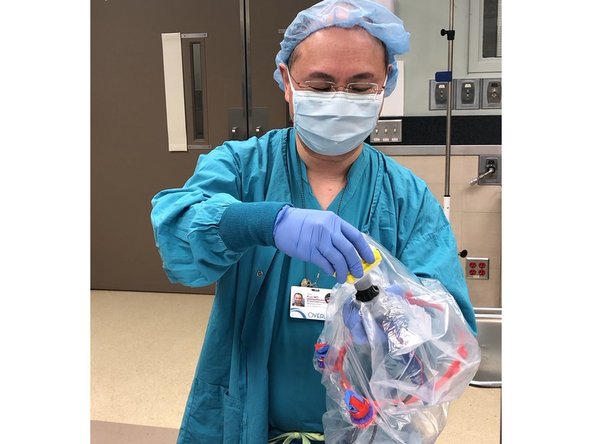 Preassemble Bunny Science PAPR with fittings and bag.