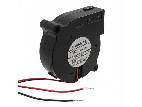 Use a 12 volt blower fan with at least 150 pascal static pressure