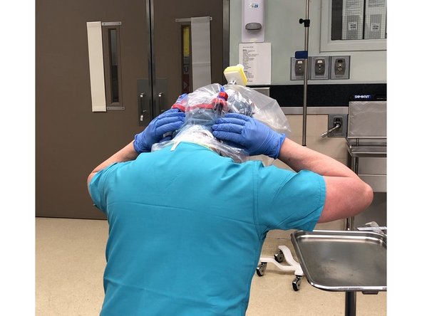 Lean forward at waist.