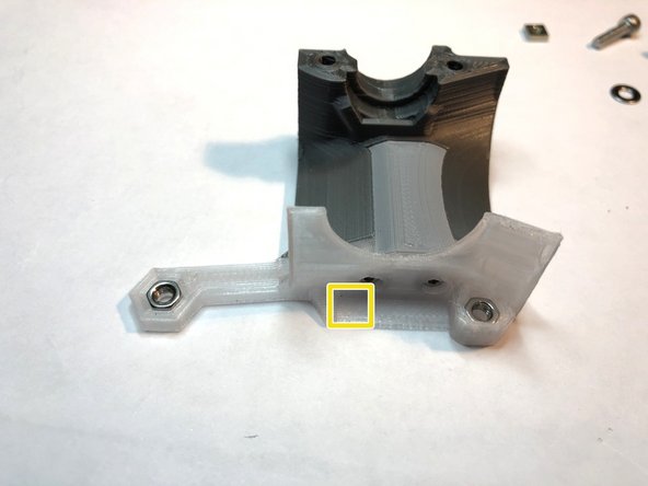 Hot fin holds E3D plenum plate via tabs and grooves. Do not over-tighten M2 screws. They are threading into only plastic.